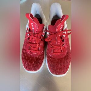 Under Armour Flow Curry! Red Athletic Sneakers